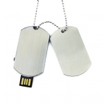 Necklace Tag USB Flash Drive 2.0 1GB 2GB Metal Pen Drive 4GB 8GB Gift Memory Stick with Logo