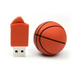 Wholesale Custom Logo PVC Shape Basketball 32gb USB 2.0 Stock