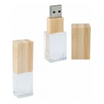 Custom 3D Logo Wooden Acrylic Glass USB 3.0 Flash Drive 8GB 16g 32GB 64GB Usb Sticks