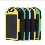 Outdoor portable Power Bank Waterproof solar charger 5000mAh