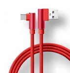 3A Fast Charging 90 Degree Right Angle Elbow Data Cable Suitable For Smart Phone Charging Cables