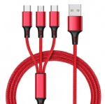 Wholesale 3 In 1 Fast Charging Cable Micro usb fast charging cable